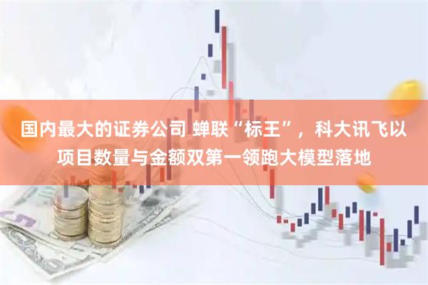 国内最大的证券公司 蝉联“标王”，科大讯飞以项目数量与金额双第一领跑大模型落地